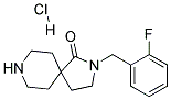 2-(2-FLUOROBENZYL)-2,8-DIAZASPIRO[4.5]DECAN-1-ONE HYDROCHLORIDE Struktur