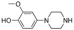 2-METHOXY-4-PIPERAZIN-1-YL-PHENOL Struktur