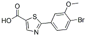 2-(4-BROMO-3-METHOXY-PHENYL)-THIAZOLE-5-CARBOXYLIC ACID Struktur