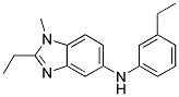 (2-ETHYL-1-METHYL-1H-BENZOIMIDAZOL-5-YL)-(3-ETHYL-PHENYL)-AMINE Struktur