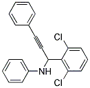 [1-(2,6-DICHLORO-PHENYL)-3-PHENYL-PROP-2-YNYL]-PHENYL-AMINE Struktur