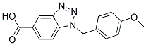 1-(4-METHOXY-BENZYL)-1H-BENZOTRIAZOLE-5-CARBOXYLIC ACID Struktur