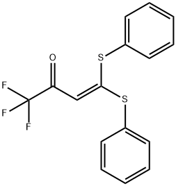 1,1,1-TRIFLUORO-4,4-BIS(PHENYLTHIO)BUT-3-EN-2-ONE Struktur