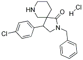 2-BENZYL-4-(4-CHLOROPHENYL)-2,7-DIAZASPIRO[4.5]DECAN-1-ONE HYDROCHLORIDE Struktur