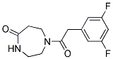 1-[(3,5-DIFLUOROPHENYL)ACETYL]-1,4-DIAZEPAN-5-ONE Struktur