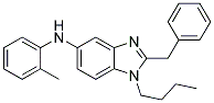 (2-BENZYL-1-BUTYL-1H-BENZOIMIDAZOL-5-YL)-O-TOLYL-AMINE Struktur