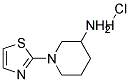 1-(2-THIAZOLYL)-3-PIPERIDINAMINE HYDROCHLORIDE Struktur