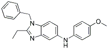 (1-BENZYL-2-ETHYL-1H-BENZOIMIDAZOL-5-YL)-(4-METHOXY-PHENYL)-AMINE Struktur