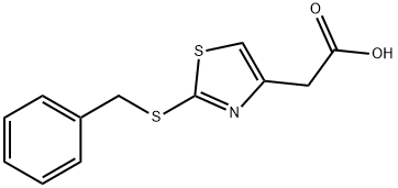 (2-(BENZYLTHIO)-1,3-THIAZOL-4-YL)ACETIC ACID Struktur