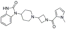 1-(1-(1-[(1-METHYL-1H-PYRROL-2-YL)CARBONYL]AZETIDIN-3-YL)PIPERIDIN-4-YL)-1,3-DIHYDRO-2H-BENZIMIDAZOL-2-ONE Struktur