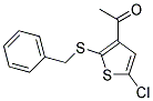 1-(2-BENZYLSULFANYL-5-CHLORO-THIOPHEN-3-YL)-ETHANONE Struktur