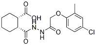 (1S,2R)-2-((2-[(4-CHLORO-2-METHYLPHENOXY)ACETYL]HYDRAZINO)CARBONYL)CYCLOHEXANECARBOXYLIC ACID Struktur