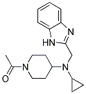 1-ACETYL-N-(1H-BENZIMIDAZOL-2-YLMETHYL)-N-CYCLOPROPYLPIPERIDIN-4-AMINE Struktur