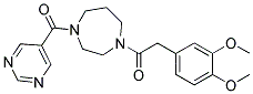 1-[(3,4-DIMETHOXYPHENYL)ACETYL]-4-(PYRIMIDIN-5-YLCARBONYL)-1,4-DIAZEPANE Struktur