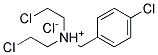 2-CHLORO-N-(4-CHLOROBENZYL)-N-(2-CHLOROETHYL)-1-ETHANAMINIUM CHLORIDE Struktur