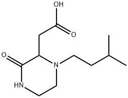 [1-(3-METHYL-BUTYL)-3-OXO-PIPERAZIN-2-YL]-ACETIC ACID Struktur