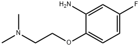 2-[2-(DIMETHYLAMINO)ETHOXY]-5-FLUOROANILINE Struktur