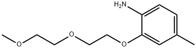 2-[2-(2-METHOXYETHOXY)ETHOXY]-4-METHYLPHENYLAMINE Struktur