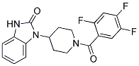 1-[1-(2,4,5-TRIFLUOROBENZOYL)PIPERIDIN-4-YL]-1,3-DIHYDRO-2H-BENZIMIDAZOL-2-ONE Struktur