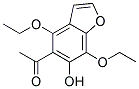 1-(4,7-DIETHOXY-6-HYDROXY-BENZOFURAN-5-YL)-ETHANONE Struktur