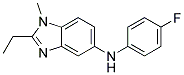 (2-ETHYL-1-METHYL-1H-BENZOIMIDAZOL-5-YL)-(4-FLUORO-PHENYL)-AMINE Struktur