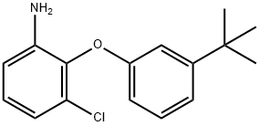 2-[3-(TERT-BUTYL)PHENOXY]-3-CHLOROPHENYLAMINE Struktur