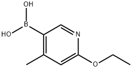 2-ETHOXY-4-METHYL-5-PYRIDINYLBORONIC ACID Struktur