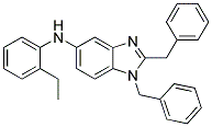 (1,2-DIBENZYL-1H-BENZOIMIDAZOL-5-YL)-(2-ETHYL-PHENYL)-AMINE Struktur