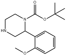 2-(2-METHOXY-PHENYL)-PIPERAZINE-1-CARBOXYLIC ACID TERT-BUTYL ESTER Struktur