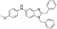 (1,2-DIBENZYL-1H-BENZOIMIDAZOL-5-YL)-(4-METHOXY-PHENYL)-AMINE Struktur