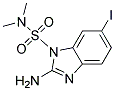 2-AMINO-6-IODO-BENZOIMIDAZOLE-1-SULFONIC ACID DIMETHYLAMIDE Struktur