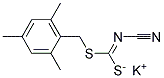 (2,4,6-TRIMETHYLBENZYL)CYANOCARBONIMIDODITHIOATE POTASSIUM SALT Struktur