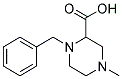 1-BENZYL-4-METHYLPIPERAZINE-2-CARBOXYLIC ACID Struktur