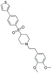 1-[2-(3,4-DIMETHOXYPHENYL)ETHYL]-4-([4-(3-THIENYL)PHENYL]SULFONYL)PIPERIDINE Struktur