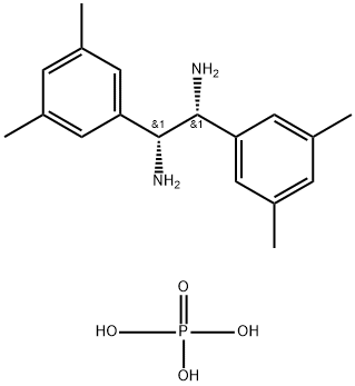 (1R,2R)-1,2-BIS(3,5-DIMETHYLPHENYL)-1,2-ETHYLENEDIAMINE PHOSPHATE Struktur