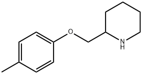 2-[(4-METHYLPHENOXY)METHYL]PIPERIDINE Struktur