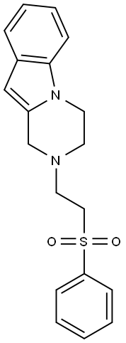 2-[2-(PHENYLSULFONYL)ETHYL]-1,2,3,4-TETRAHYDROPYRAZINO[1,2-A]INDOLE Struktur