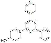 1-(2-PHENYL-6-PYRIDIN-4-YLPYRIMIDIN-4-YL)PIPERIDIN-4-OL Struktur