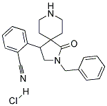 2-(2-BENZYL-1-OXO-2,8-DIAZASPIRO[4.5]DECAN-4-YL)BENZONITRILE HYDROCHLORIDE Struktur