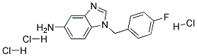 1-(4-FLUORO-BENZYL)-1H-BENZOIMIDAZOL-5-YLAMINE TRIHYDROCHLORIDE Struktur