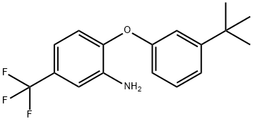 2-[3-(TERT-BUTYL)PHENOXY]-5-(TRIFLUOROMETHYL)-PHENYLAMINE Struktur