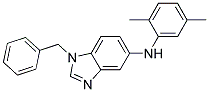 (1-BENZYL-1H-BENZOIMIDAZOL-5-YL)-(2,5-DIMETHYL-PHENYL)-AMINE Struktur