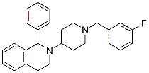 2-[1-(3-FLUOROBENZYL)PIPERIDIN-4-YL]-1-PHENYL-1,2,3,4-TETRAHYDROISOQUINOLINE Struktur