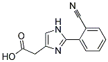 [2-(2-CYANO-PHENYL)-1H-IMIDAZOL-4-YL]-ACETIC ACID Struktur