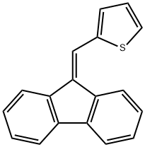 2-FLUOREN-9-YLIDENEMETHYLTHIOPHENE Struktur