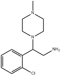 2-(2-CHLORO-PHENYL)-2-(4-METHYL-PIPERAZIN-1-YL)-ETHYLAMINE Struktur