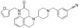 2-(2-[1-(3-CYANOBENZYL)PIPERIDIN-4-YL]-1,2,3,4-TETRAHYDROISOQUINOLIN-1-YL)-N-(2-FURYLMETHYL)ACETAMIDE Struktur