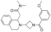 2-(2-[1-(3-METHOXYBENZOYL)AZETIDIN-3-YL]-1,2,3,4-TETRAHYDROISOQUINOLIN-1-YL)-N,N-DIMETHYLACETAMIDE Struktur