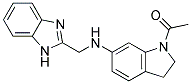 1-ACETYL-N-(1H-BENZIMIDAZOL-2-YLMETHYL)INDOLIN-6-AMINE Struktur