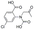 2-(ACETYL-CARBOXYMETHYL-AMINO)-4-CHLORO-BENZOIC ACID Struktur